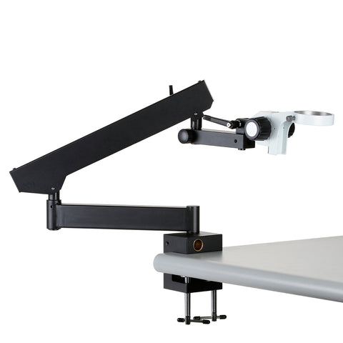 Articulating Stand with Clamp and 84mm diameter Focusing Rack for Stereo Microscopes