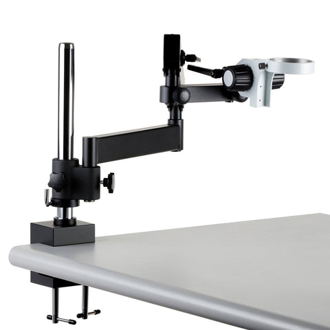 Articulating Stand with Post Clamp and 84mm diameter Focusing Rack for Stereo Microscopes