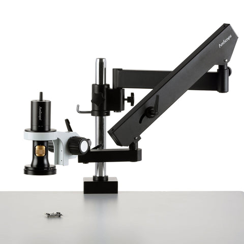 1080p Wi-Fi/USB All-in-One Digital Microscope with Zoom Optics on Articulating Arm with Pillar