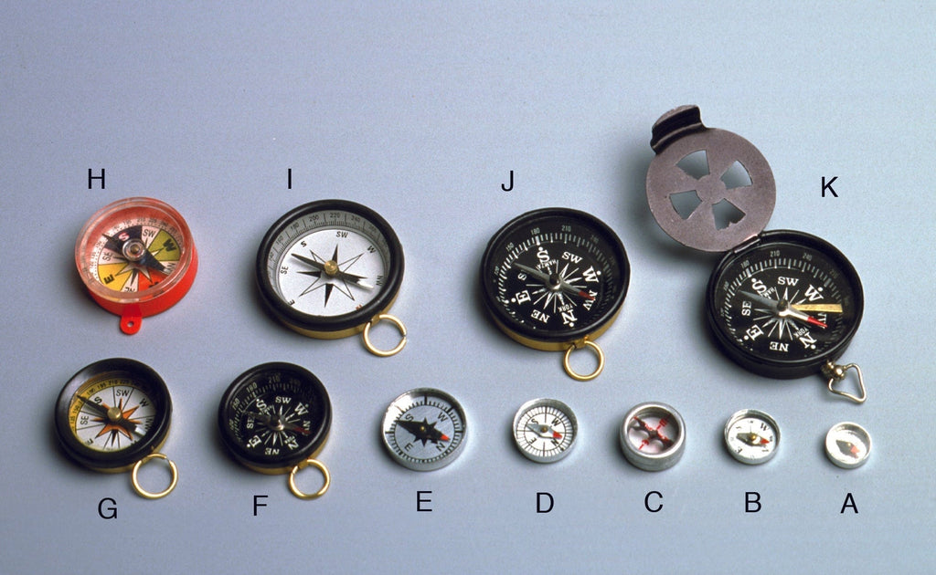 Compass Scope United Scientific™ ALUMINUM CASE Magnetic Compasses – AmScope
