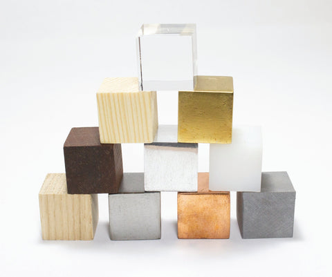 United Scientific Density Cube Set Of 10 In Wooden Storage Box