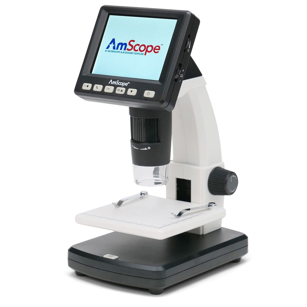Amscope DM130-M5S035 Digital Compound Microscope for Kids – 20X–1200X ...
