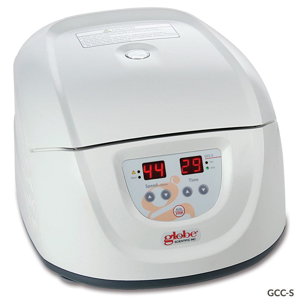 Globe Scientific Centrifuge, Clinical, 12-Place, 120v, 60Hz, US Plug (Includes: 12-Place Rotor for use with: 5mL, 7mL and 10mL Tubes and 8 x 15mL Tubes, Sleeves and Risers)