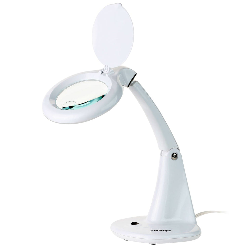 Magnifier Lamp Resolution AmScope MAGLED-8093-A 1.75X and 4X Magnification 4” Diameter Lens 40 L