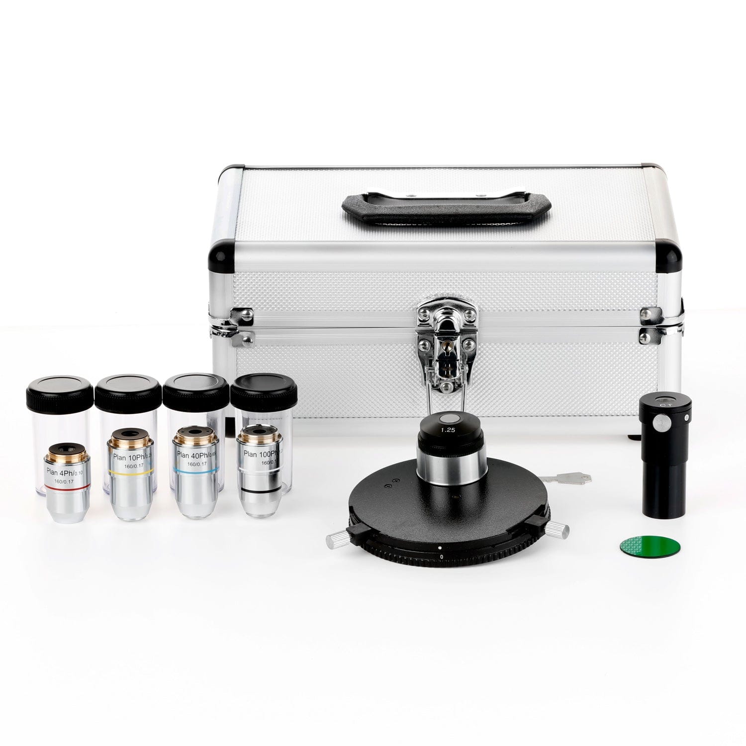 AmScope Turret Phase Contrast Kit for B120, T120, and M620 Compound Microscopes