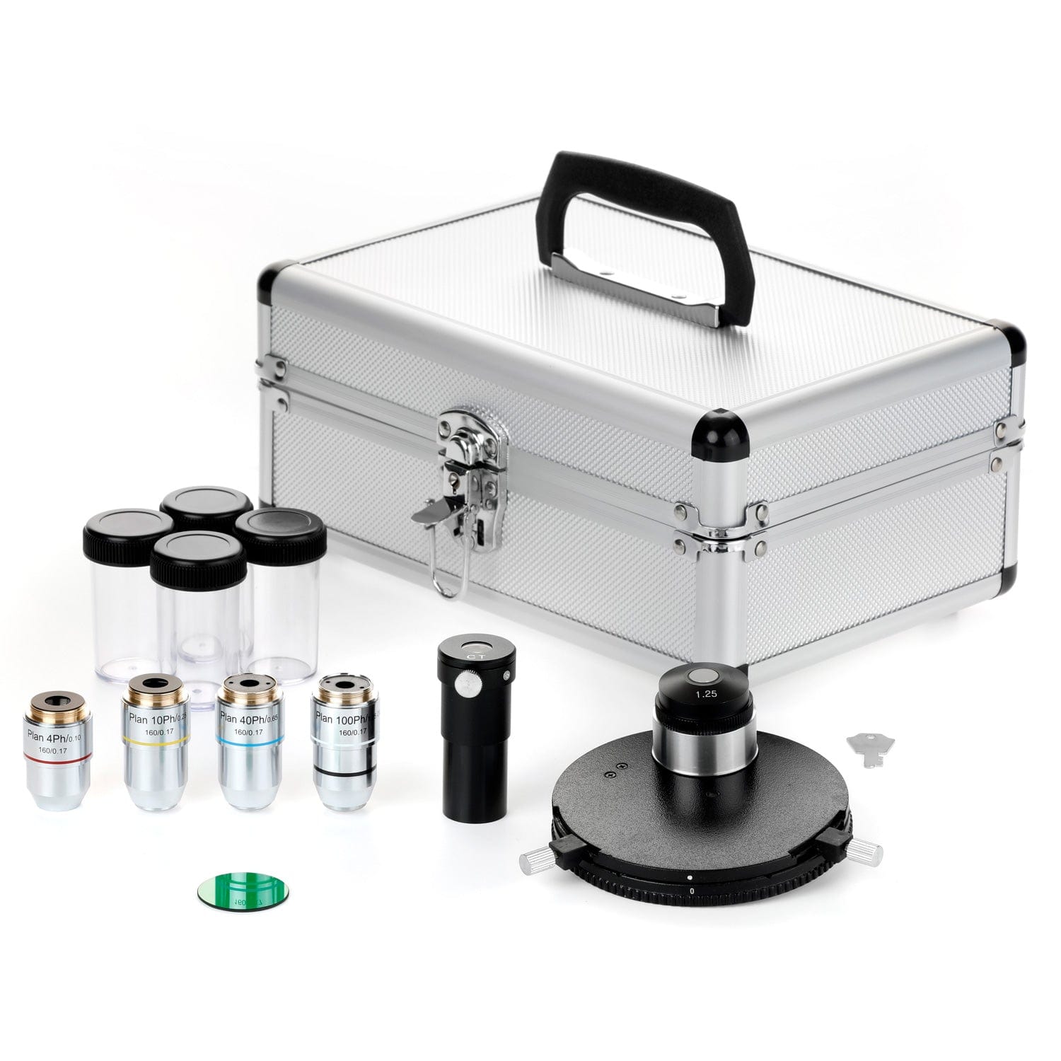 AmScope Turret Phase Contrast Kit for B120, T120, and M620 Compound Microscopes