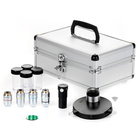 AmScope Outlet Turret Phase Contrast Kit for B120, T120, and M620 Compound Microscopes