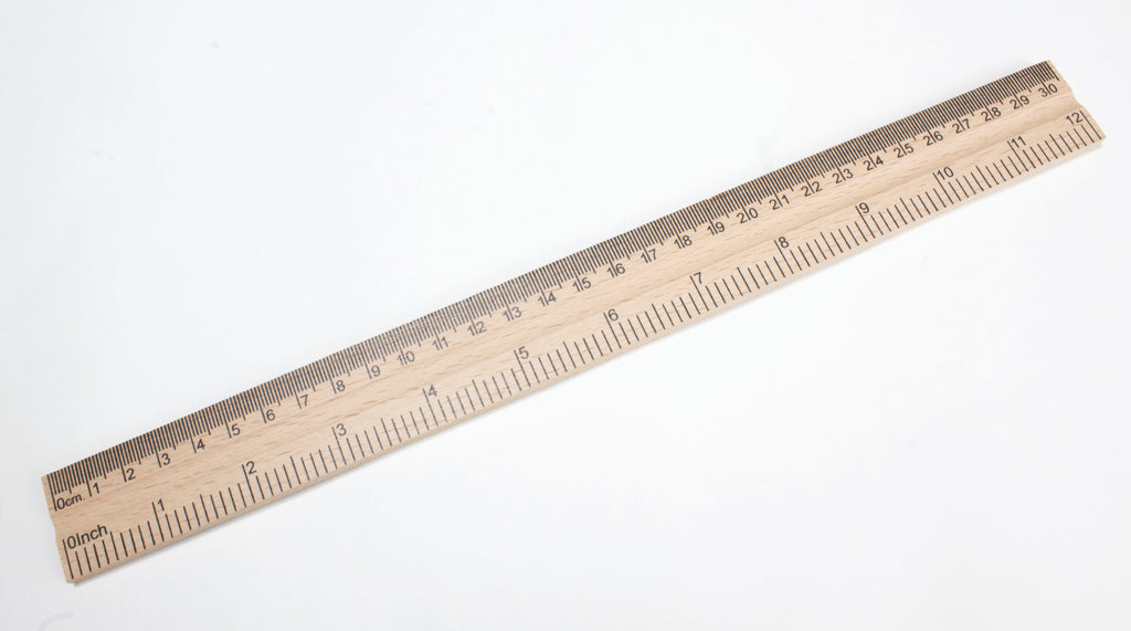 United Scientific™ WOODEN RULER – AmScope