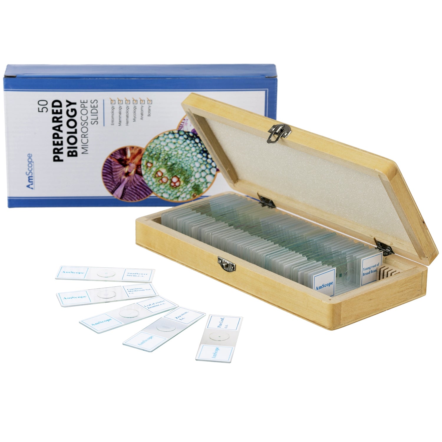 AmScope VB-B120C-PRO Digital Enabled Binocular Biological Microscope Digital Eyepiece with 2500X Magnification LED includes a USB 2.0 5MP Camera