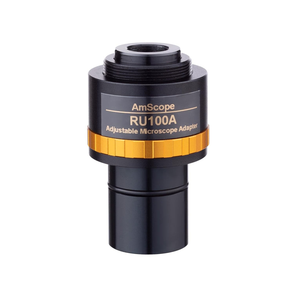 AmScope 1X Adjustable Cmount Relay Lens Adapter for Microscope Camera