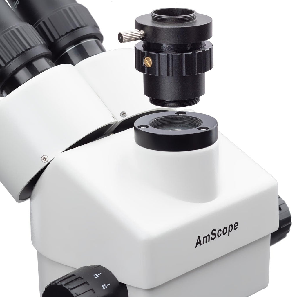 AmScope 0.5X Magnification C-mount Lens Adapter for Microscope Video C