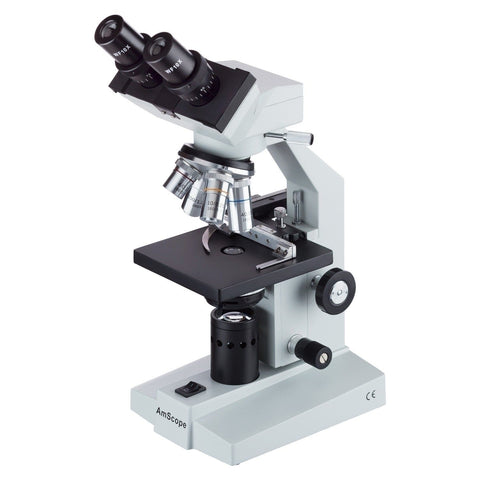 40X to 1000X Binocular Halogen Compound Microscope + Slide Making Kit + Book