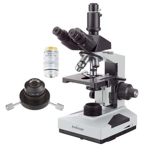 Trinocular Oil-Darkfield Compound Microscope