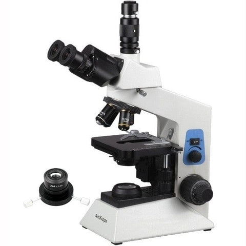 20W Halogen Simul-Focal Trinocular Microscope w/Optional Digital Camera
