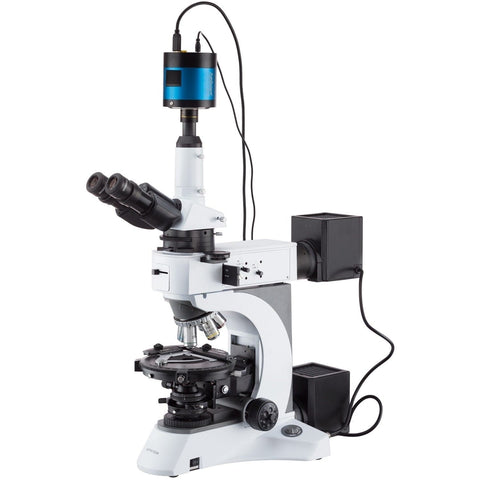 Trinocular Dual-illumination Polarizing Microscope