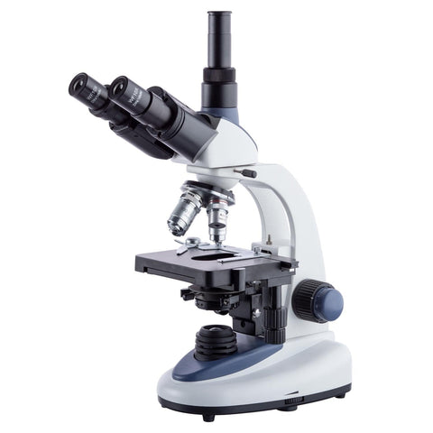 1W LED Trinocular Biological Microscope with Modern Ergonomic Design w/3D Mechanical Stage and Optional Digital Camera