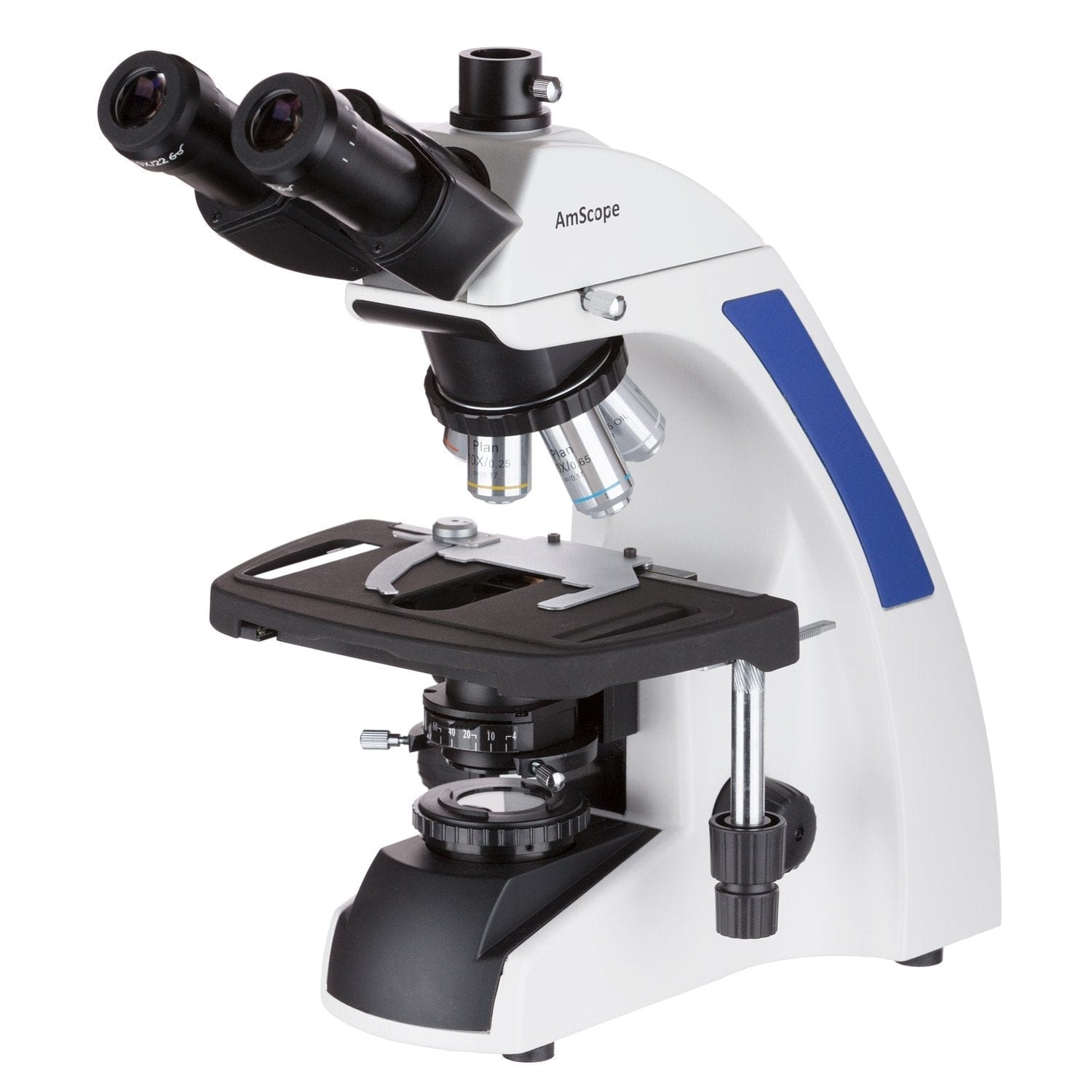 AmScope T720 Series Infinity-Corrected Trinocular Compound Microscope with LED Kohler Illumination and Optional Digital Camera