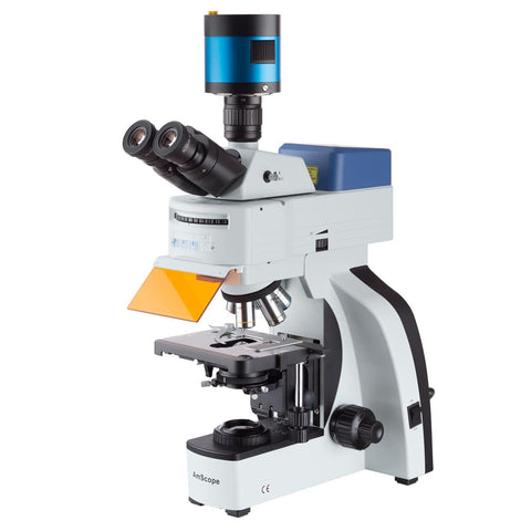 T800-FLLED Fluorescence Microscope with MF603C-CCD Camera