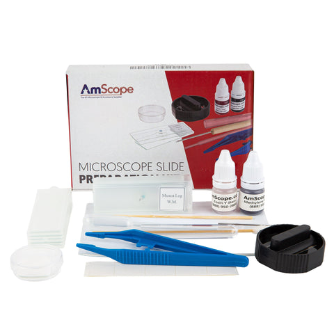 AmScope Microscope Slide Preparation Kits