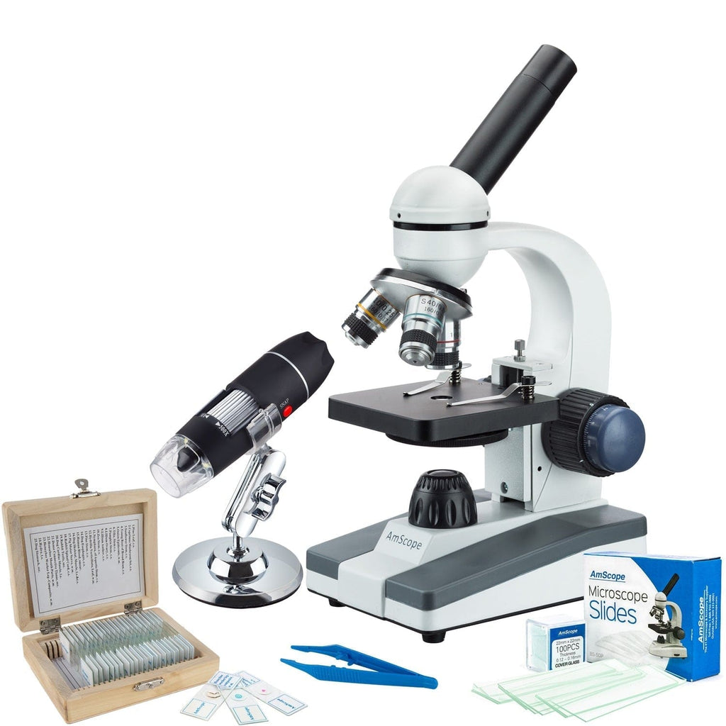 AmScope M150 Series Portable LED Monocular Student Compound Microscope
