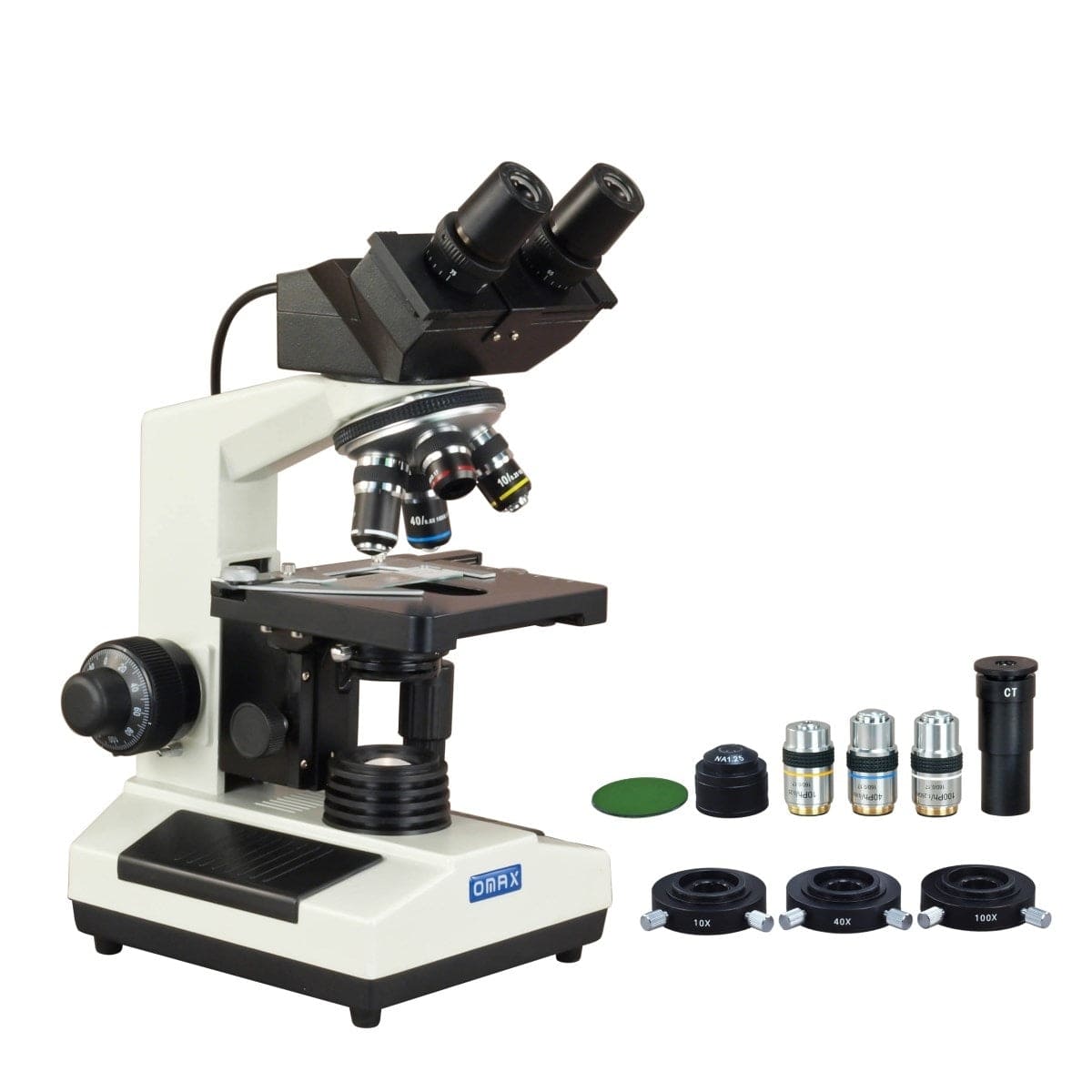 40X-2000X 3MP Digital Integrated Microscope with Halogen Illumination +  3-lens Phase-contrast Kit