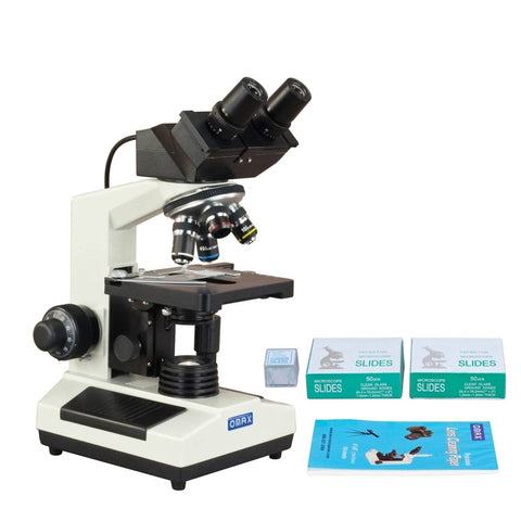 40X-2000X 3MP Digital Integrated Microscope with Halogen Illumination + Blank Slides, Tissues