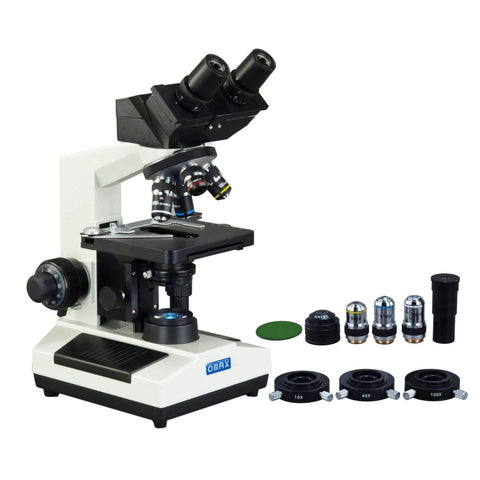 40X-2000X 3MP Digital Integrated Microscope with LED Illumination + 3-lens Phase-contrast Kit