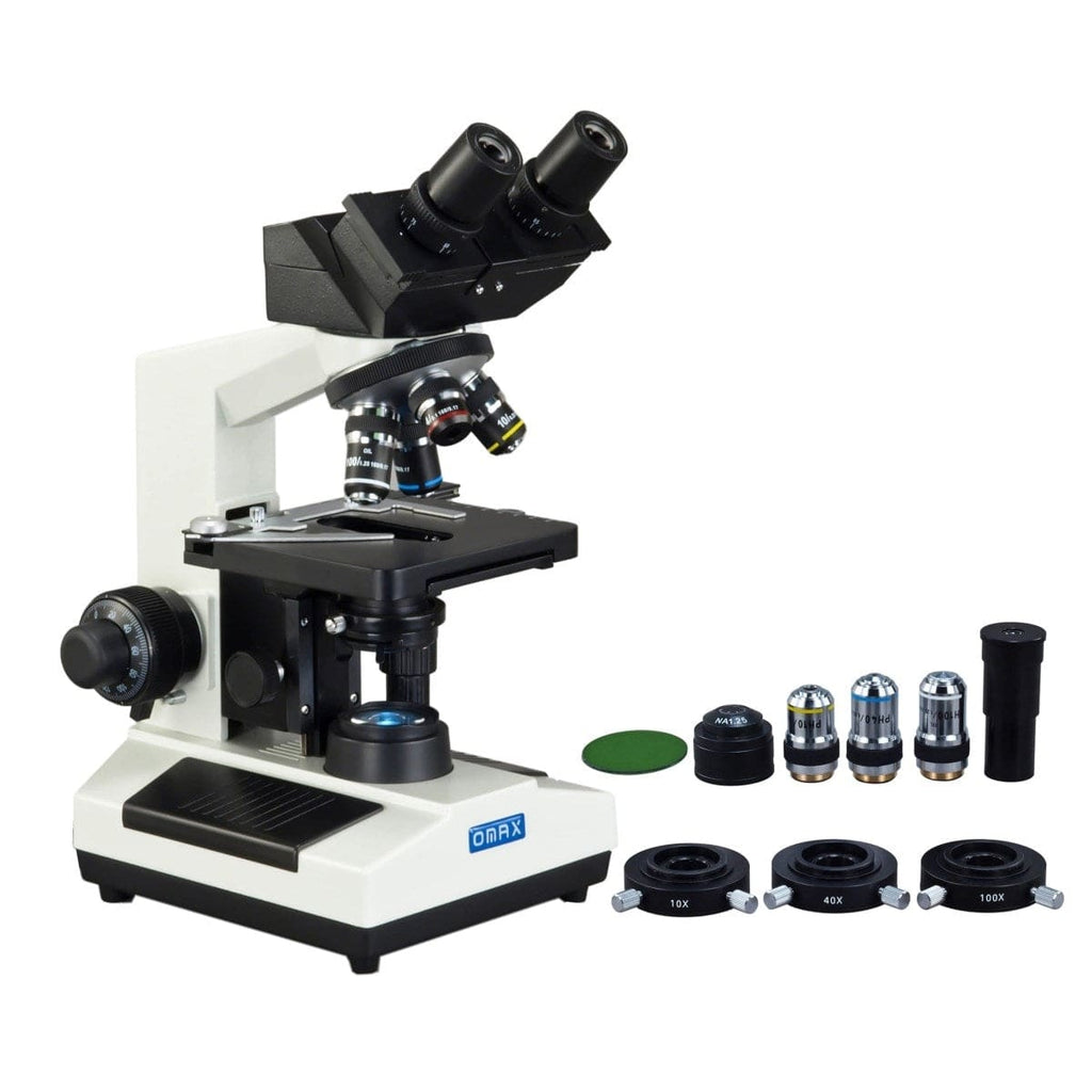 40X-2500X 3MP Digital Integrated Microscope with LED Illumination + 3 ...