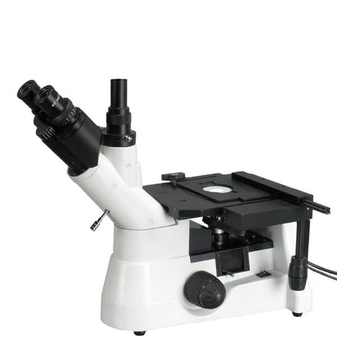 Trinocular Inverted Plan Optics Polarizing Metallurgical Microscope w/Optional Digital Camera