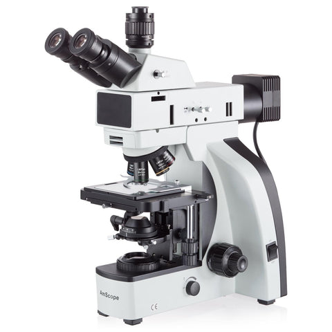 Open Box 50X-500X Trinocular Dual-Illumination Metallurgical Compound Microscope