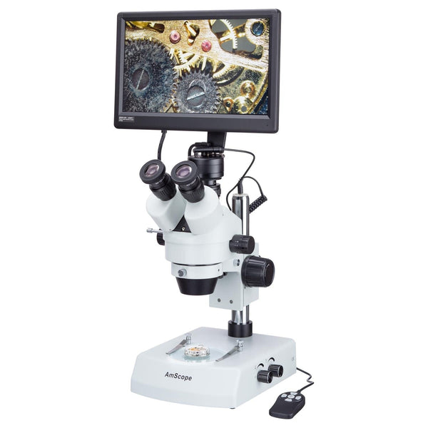 7X-180X LED Trinocular Zoom Stereo Microscope with 1080p Camera + 12.5