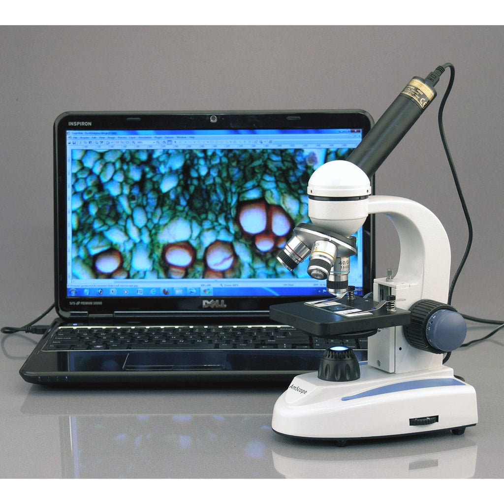 Microscope Scope AmScope MD200A Digital Enabled Camera with Computer Connected USB 2.0