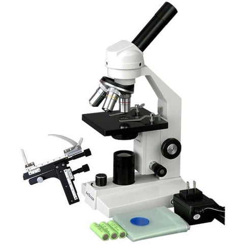 Overstock Monocular LED Student Microscope with Mechanical Caliper