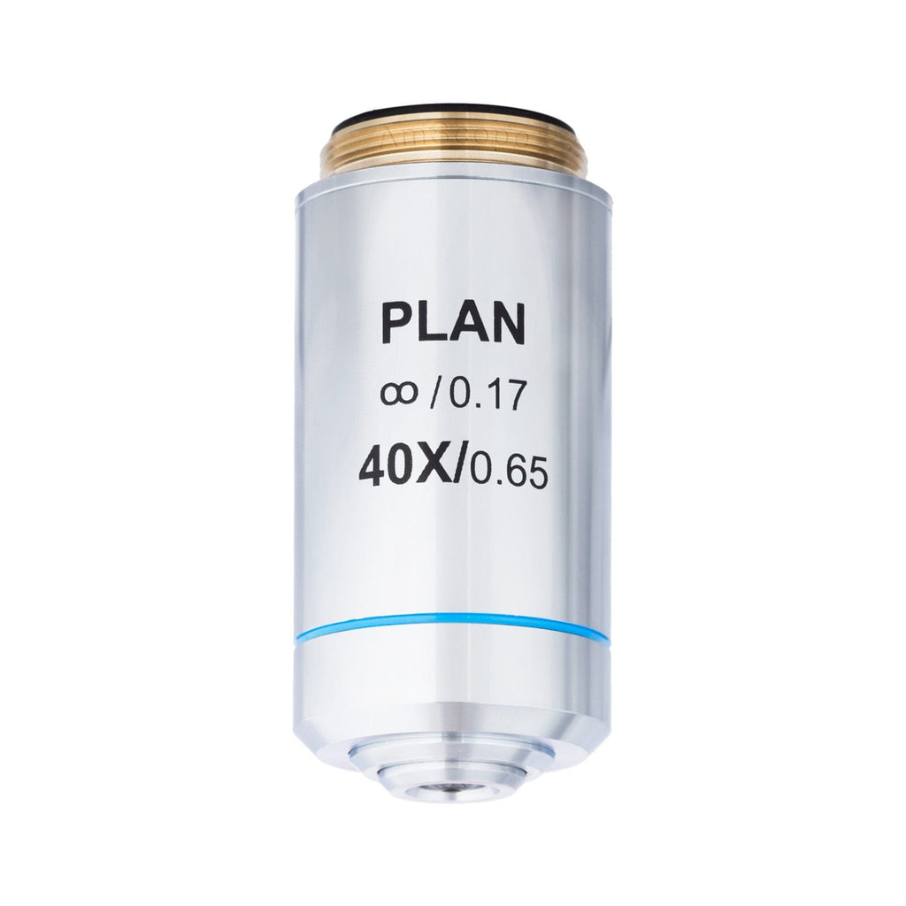 AmScope 40X Infinity-corrected Plan Microscope Objective (Spring)