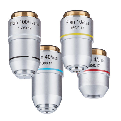 microscope-objective-lens-PAX-set-4X-10X-40X-100X