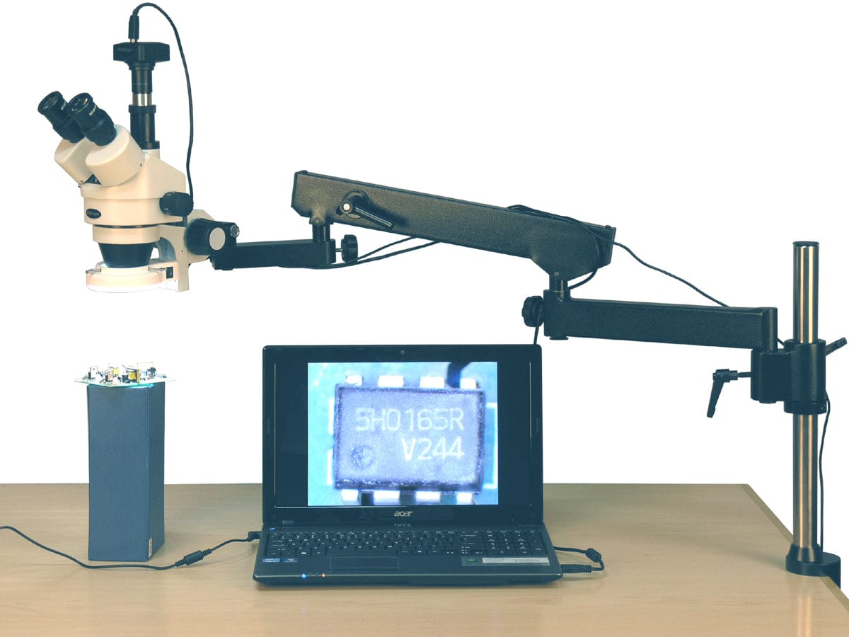 テレスコープ　TELESCOPE PANRAMIC U.S 放出品 AmScope SM-8T Series Articulating Arm Zoom Stereo Microscope