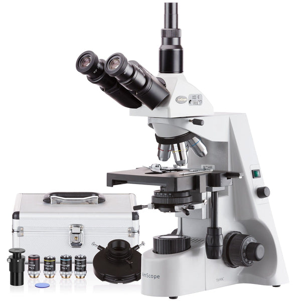AmScope T690C-PCT200INF-PL Trinocular Biological Microscope with 2500X