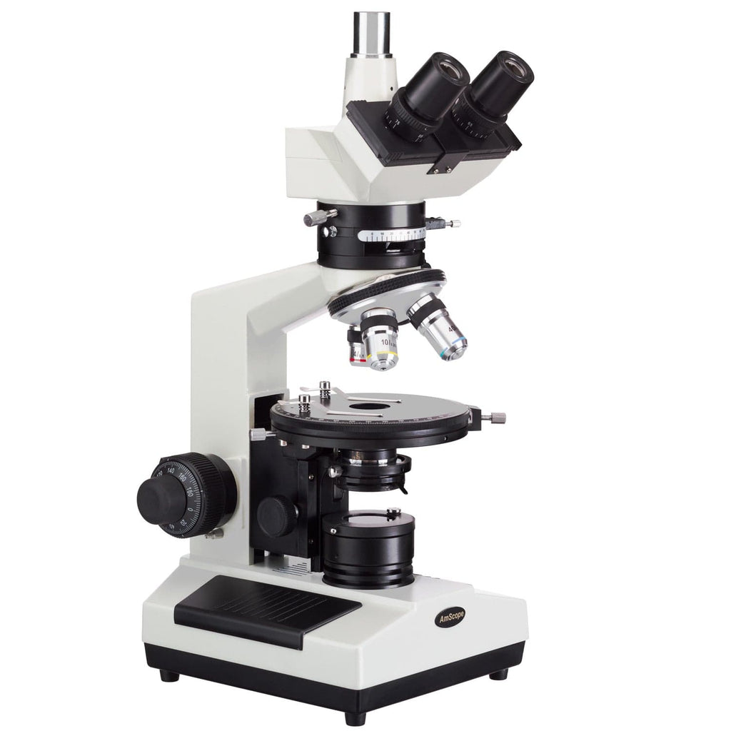 Photoscope Microscope AmScope PZ200 Series Polarizing Trinocular Compound Microscope 40X-800