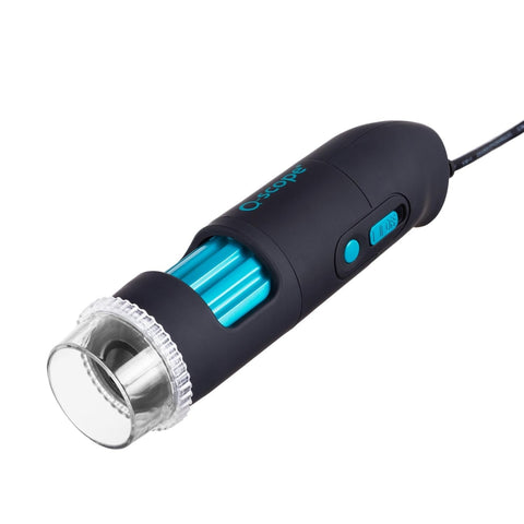 Q-Scope 10X-50X, 200X 2MP Handheld USB Digital Microscope with LED Illumination and Polarizer