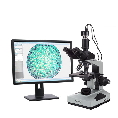 Trinocular LED Compound Microscope