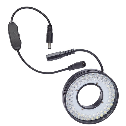 60-LED Ring Light for Single-Lens Microscopes