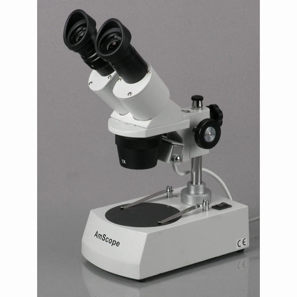 AmScope SE306R-PZ-M Digital Enabled Binocular Stereo Microscope 1.3MP Camera on a Pillar Stand