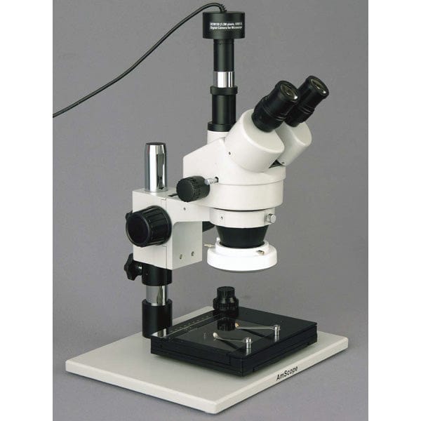 AmScope SM-1TZ-FRL-GT-5M Digital Enabled Trinocular Stereo Microscope