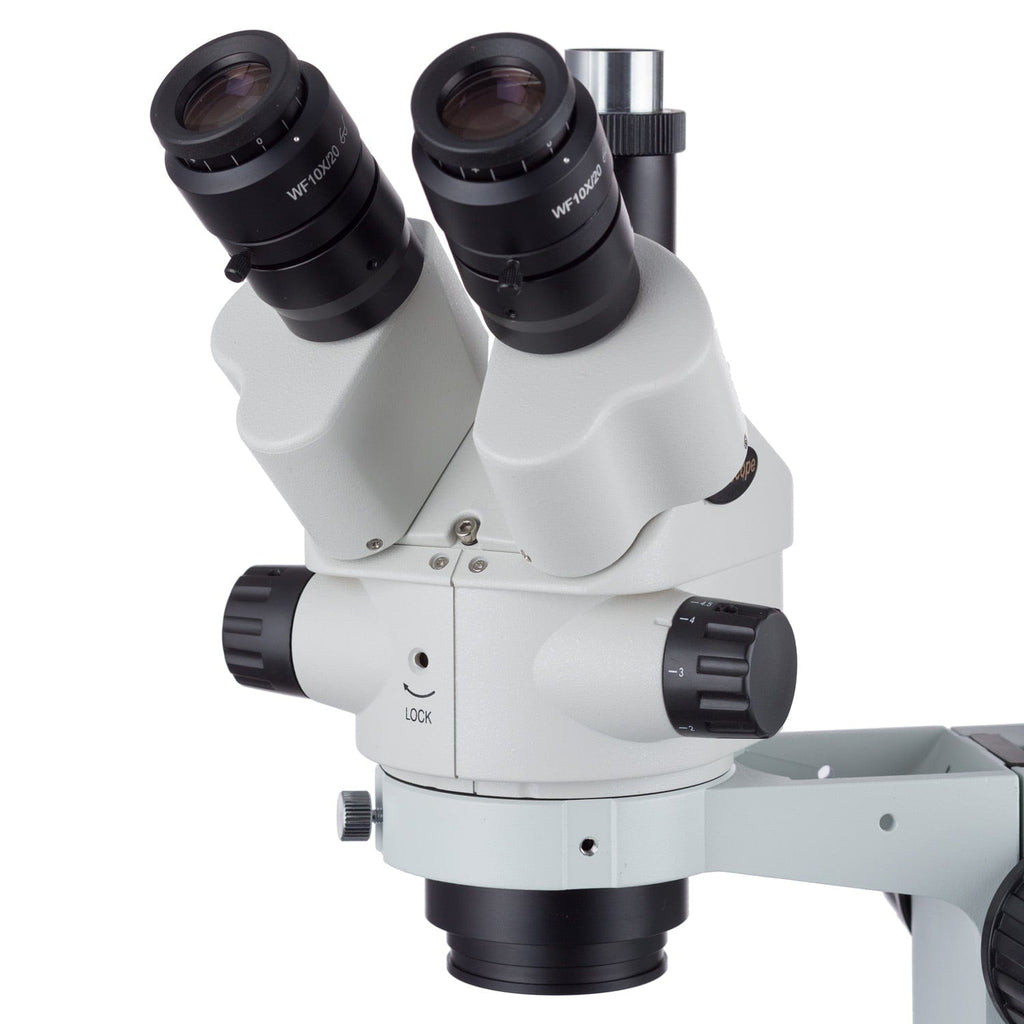AmScope SM-3 Series Simul-Focal Lockable Zoom Binocular Stereo Microsc