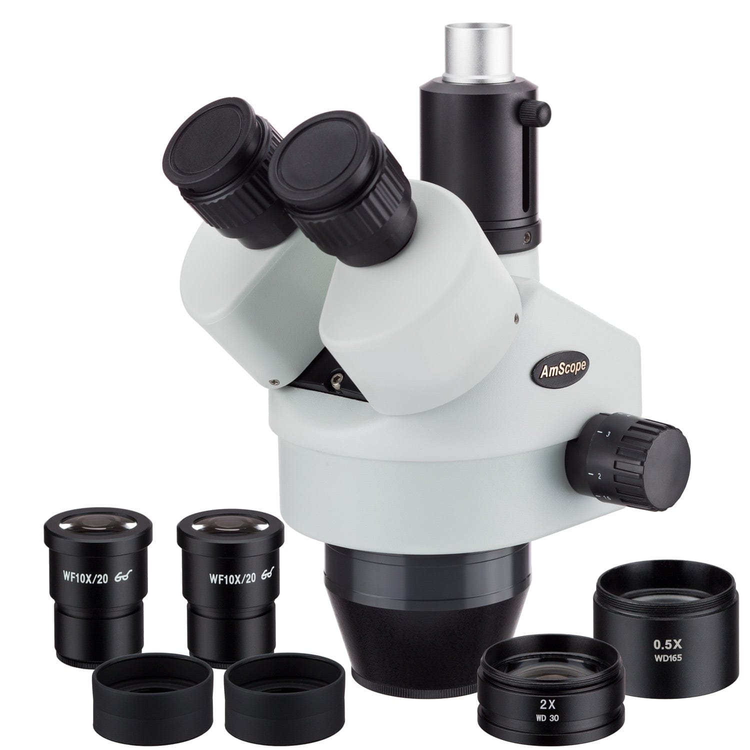 3.5X-90X Trinocular Zoom Stereo Microscope Head – AmScope