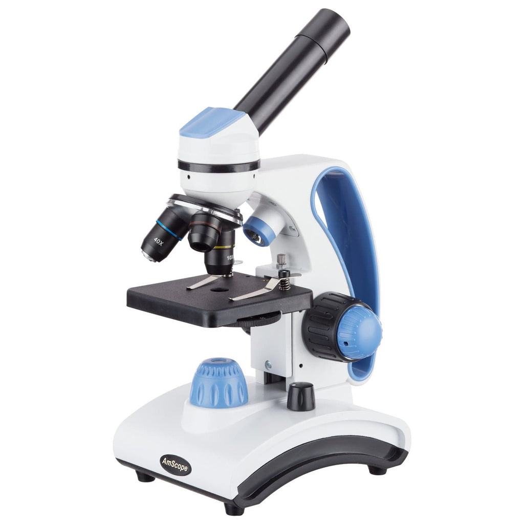 AmScope VB-M162C-2L-SLVR Monocular Biological Microscope with 1000X Ma