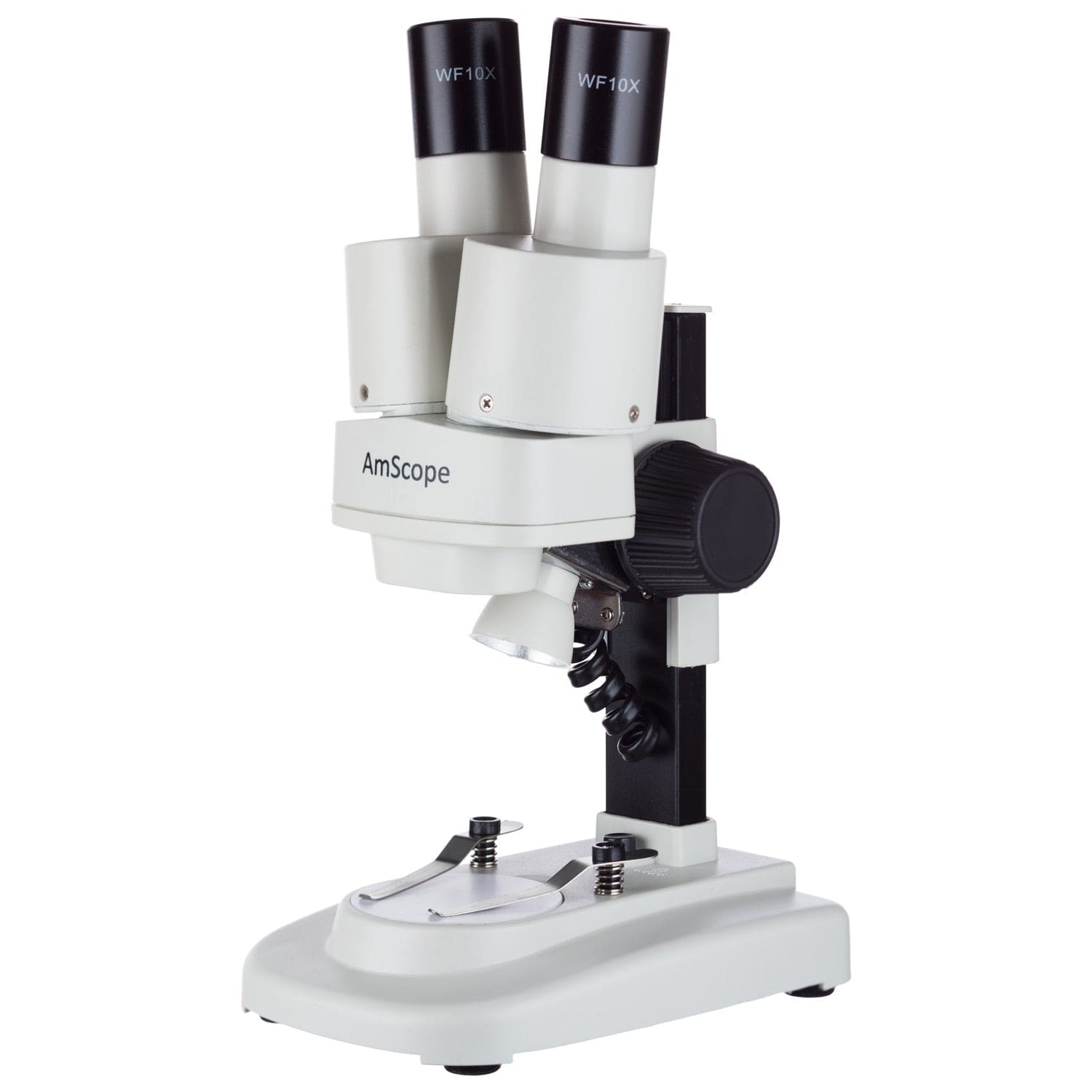 AmScope SE100X Binocular Stereo Microscope with 20X Magnification and