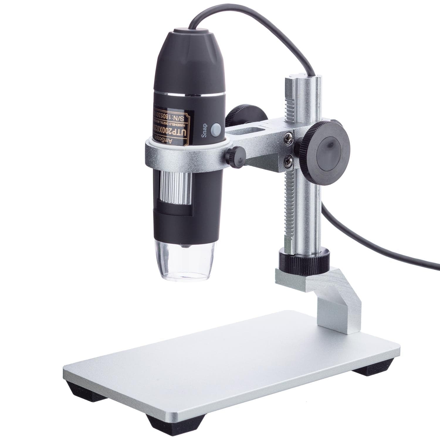 Opførsel Tid Direkte 10X-200X 2MP Handheld USB Digital Microscope with LED Illumination and –  AmScope