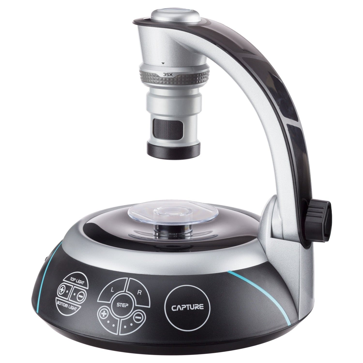 AmScope AK Series 35X-100X 1.3MP 3D Digital Microscope Kit with 360 De