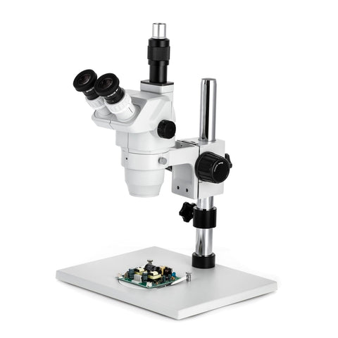 Ultimate 6.7x-45x Trinocular Stereo Zoom Microscope